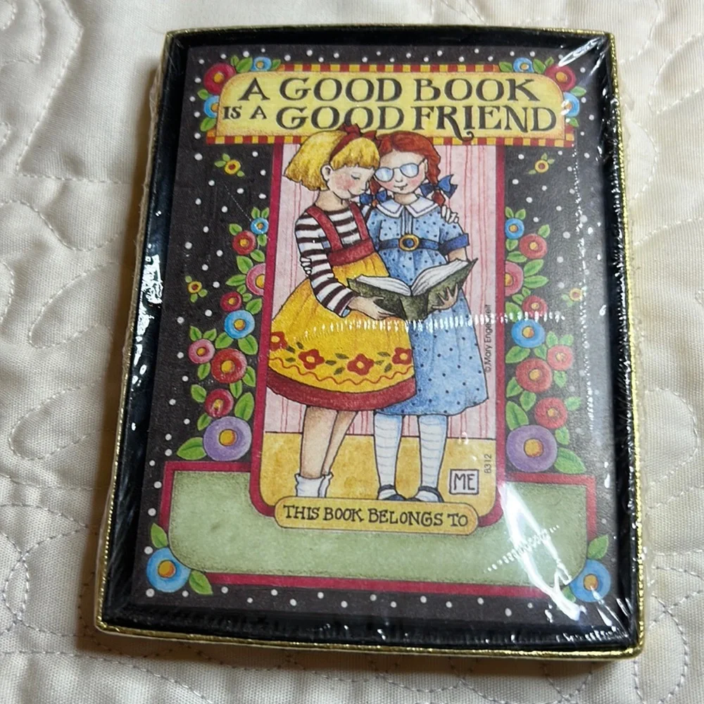 Mary Engelbreit Book plates, 30 self stick Vintage 1990’s  NOS